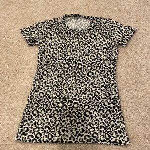 Theory cheetah print top